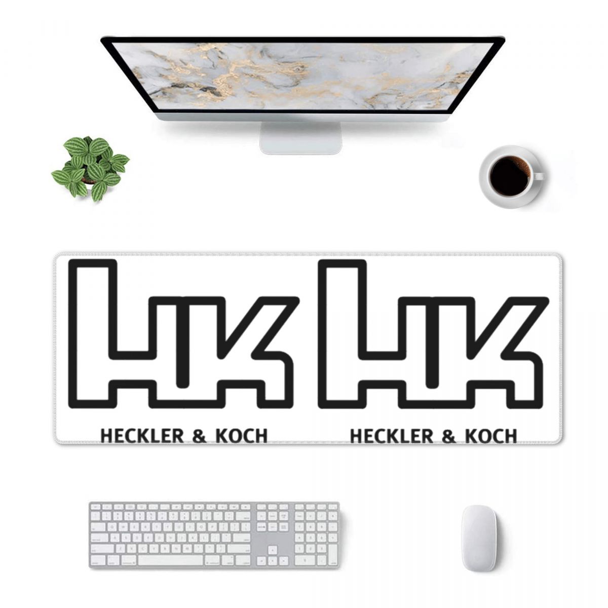 Laptop Accessories Logo - Large Mouse Pad Heckler Koch Hk