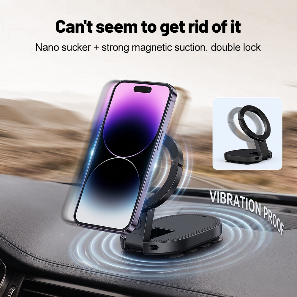 Laptop Stand Riser - 360° Rotation 3‑In‑1 Suction Cup Magnetic