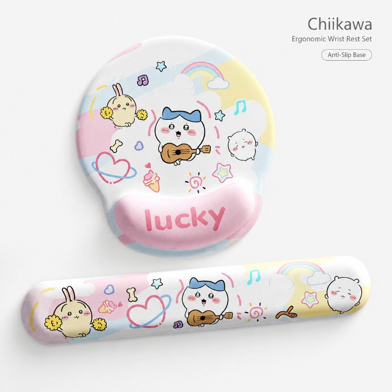 Laptop Ergonomic Accessories - Cute Chiikawa Ergonomic Mouse Pad Wrist