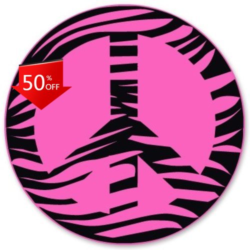 Zebra Peace Pink Retro Laptop  - Laptop Unique Accessories recension och pris