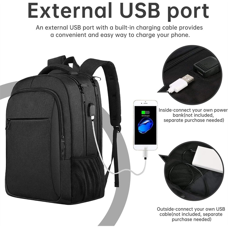 Anti Theft USB Waterproof Hard - Laptop Backpack Anti Theft recension och pris