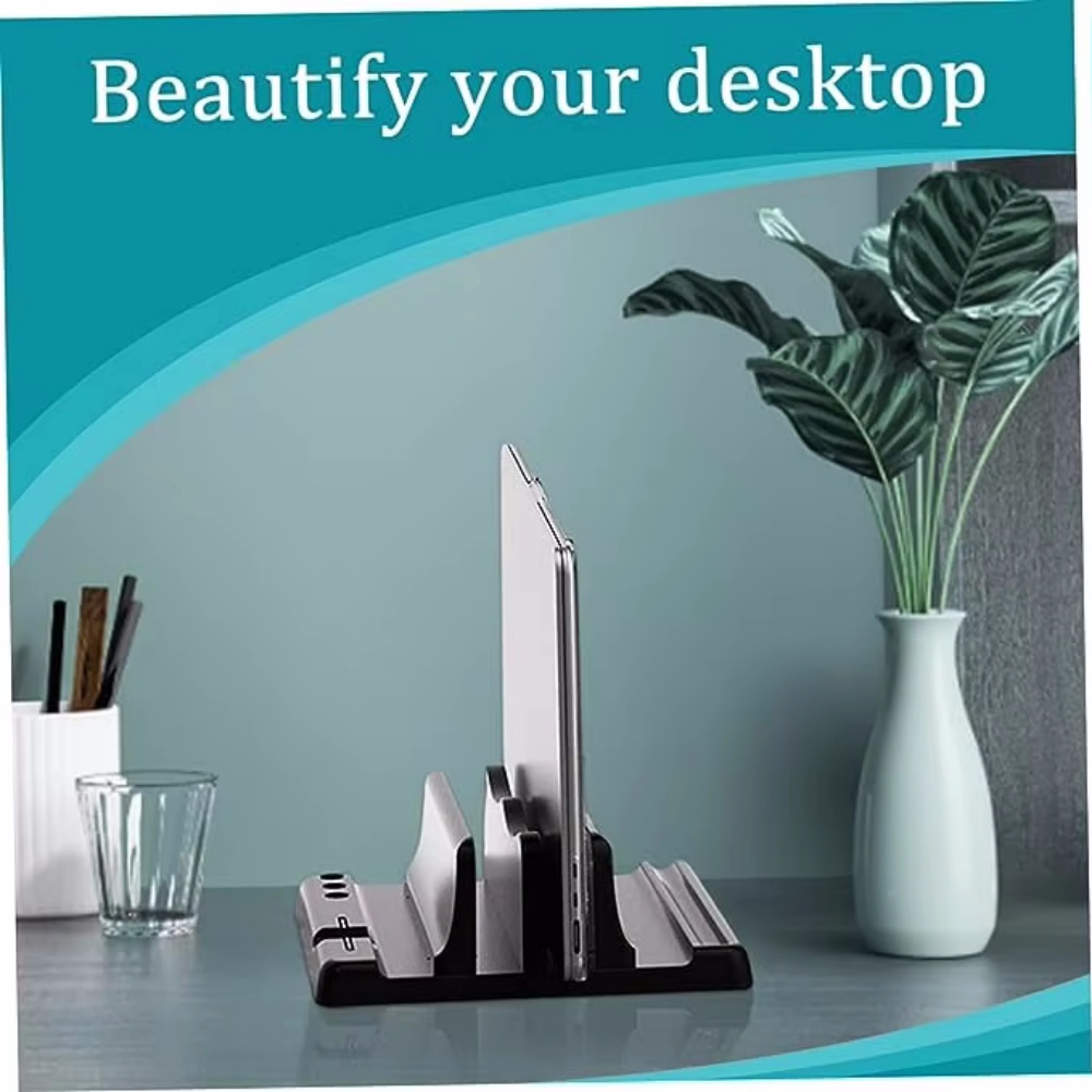 Single/Dual-Slot Vertical Lapt - Laptop Stand Riser recension och pris