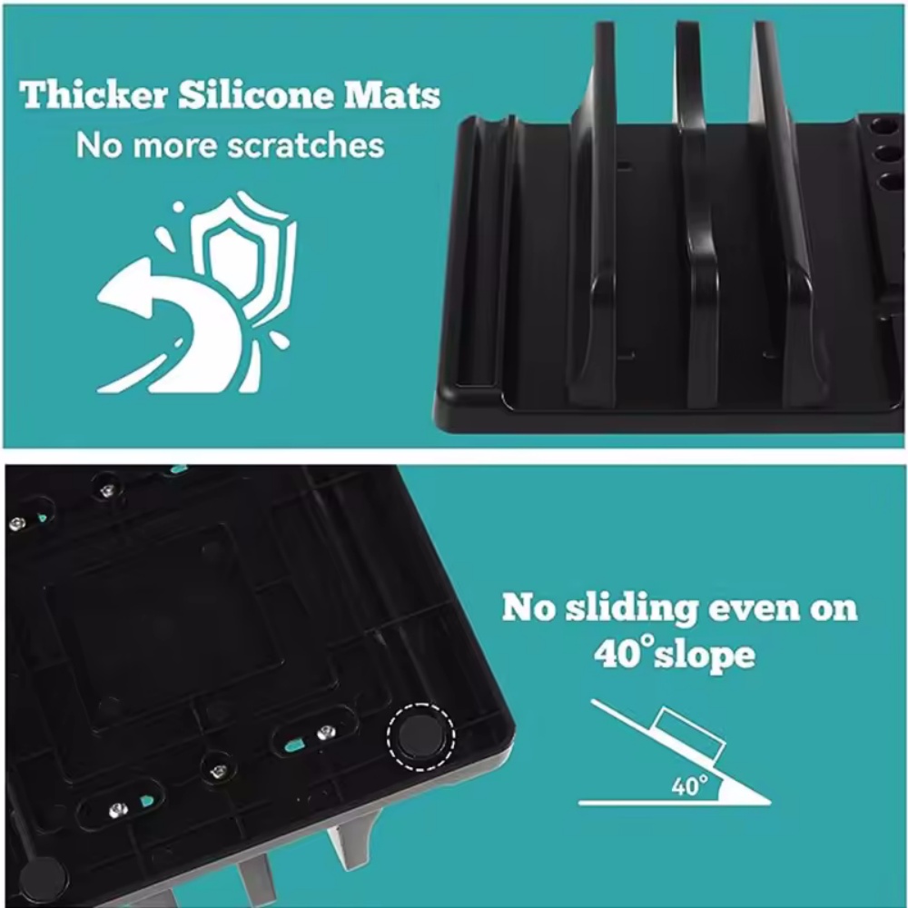 Single/Dual-Slot Vertical Lapt - Laptop Stand Riser recension och pris