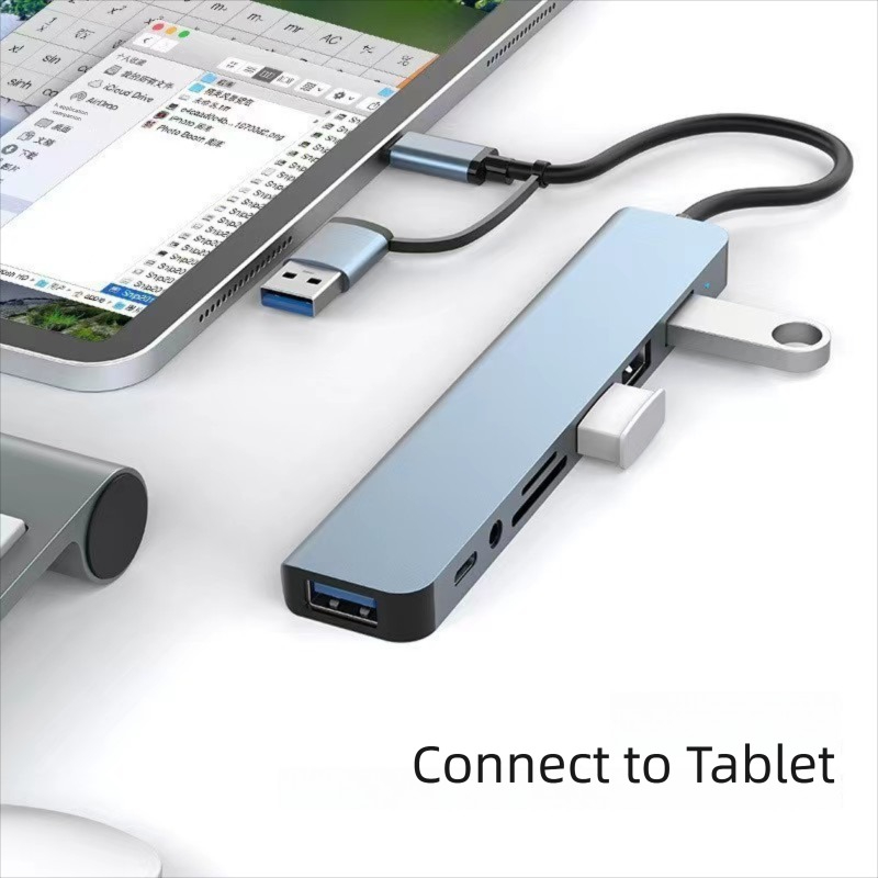 8 in 2 Port USB C Splitter USB - Laptop Accessories Hub recension och pris