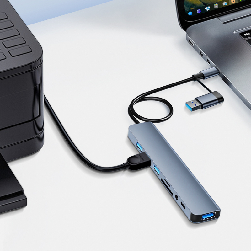 8 in 2 Port USB C Splitter USB - Laptop Accessories Hub recension och pris