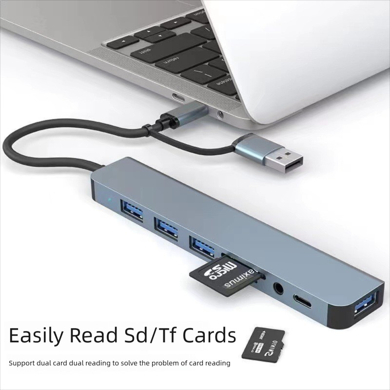 8 in 2 Port USB C Splitter USB - Laptop Accessories Hub recension och pris
