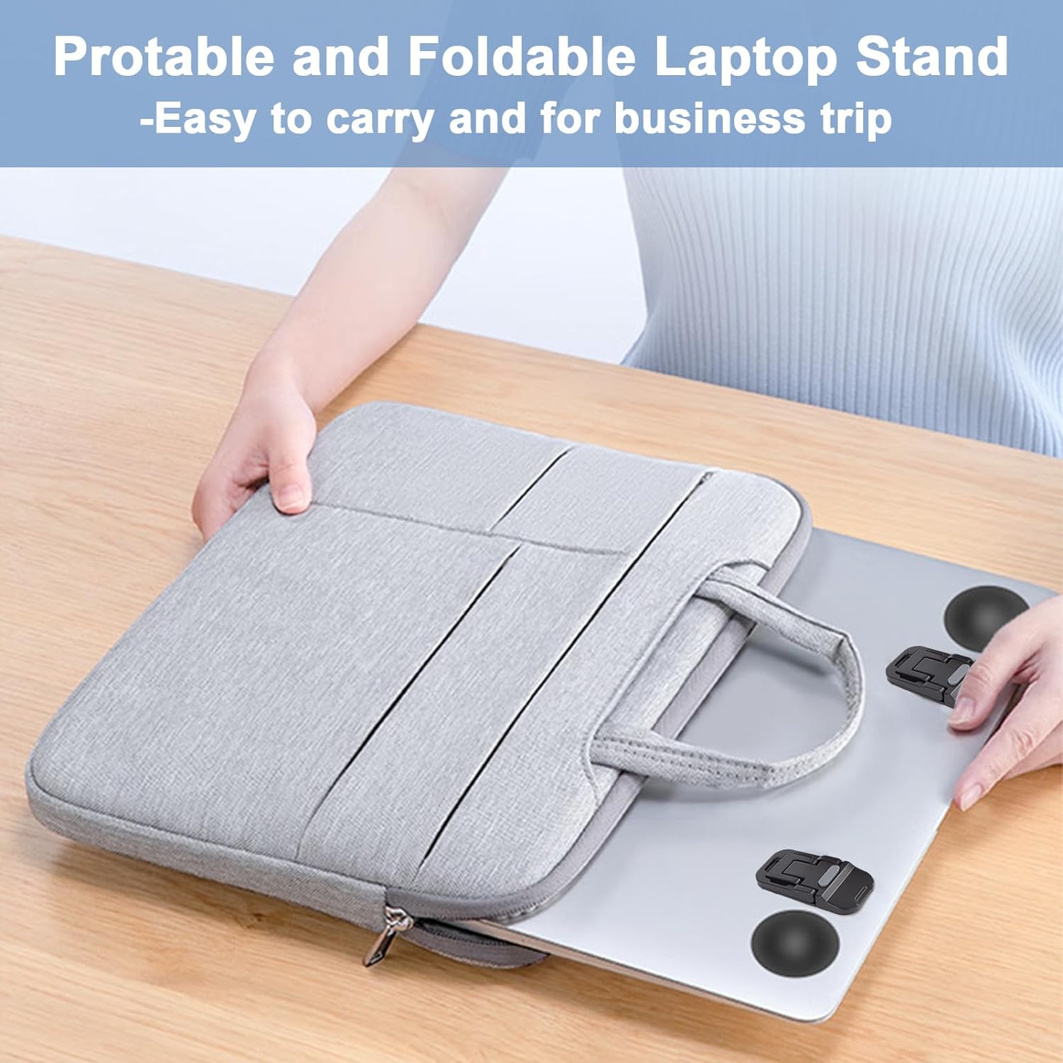 2PCS Portable Foldable Laptop  - Laptop Stand Riser recension och pris