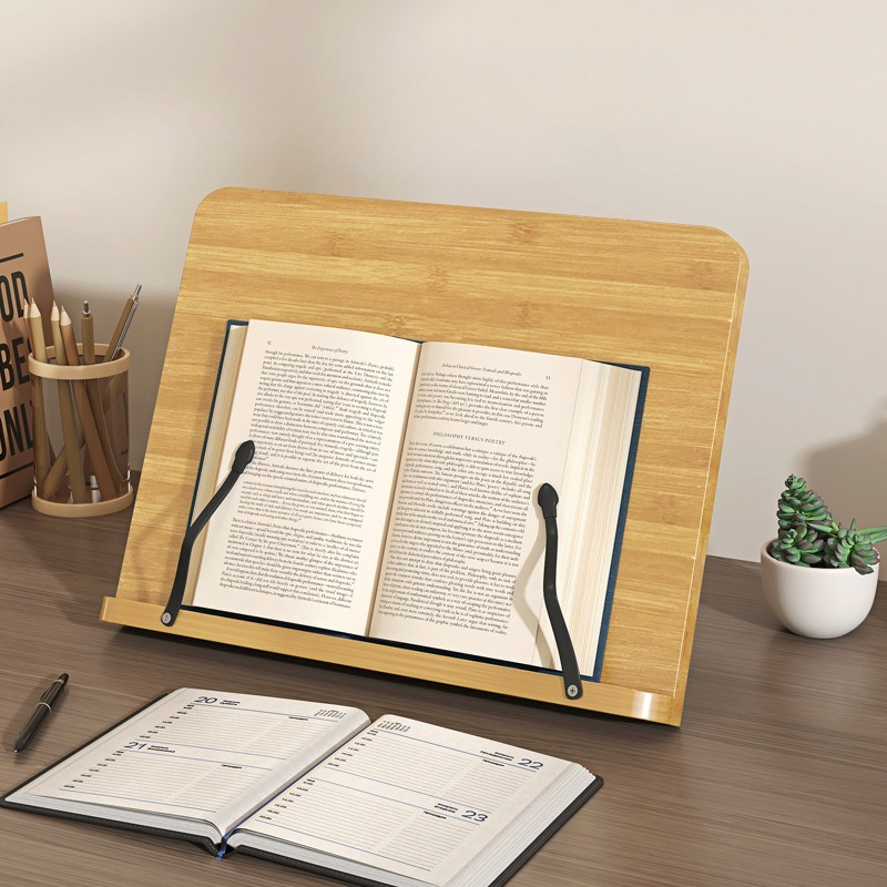 Wooden Reading Book Stand, Mul - Laptop Ergonomic Accessories recension och pris