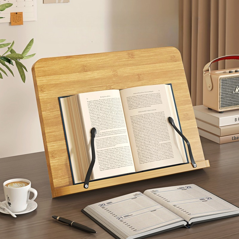 Wooden Reading Book Stand, Mul - Laptop Ergonomic Accessories recension och pris