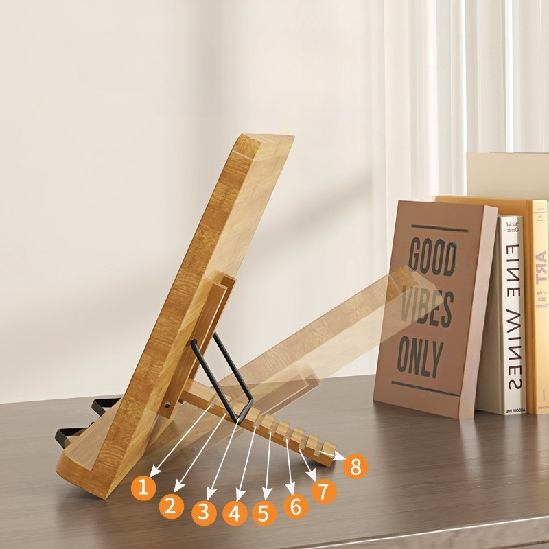 Wooden Reading Book Stand, Mul - Laptop Ergonomic Accessories recension och pris