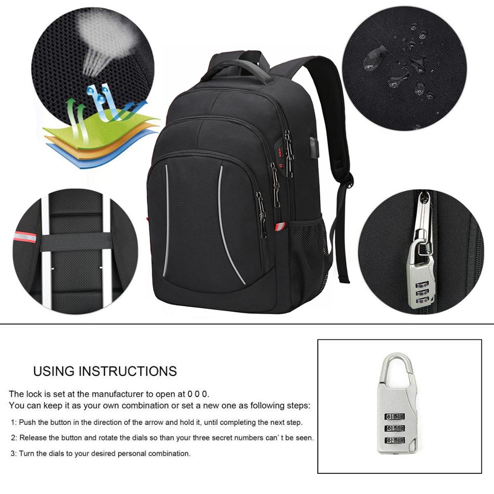 Men Multifuction Travel Laptop - Laptop Backpack Anti Theft recension och pris