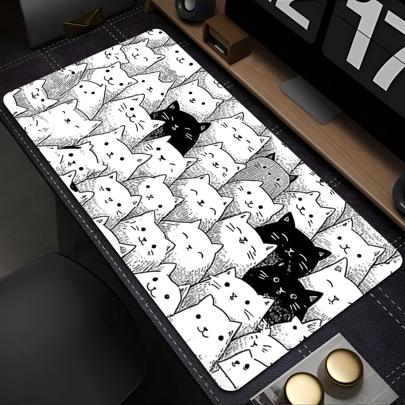 White Cartoon Mouse Pad Gamer  - Laptop Accessories Essential recension och pris