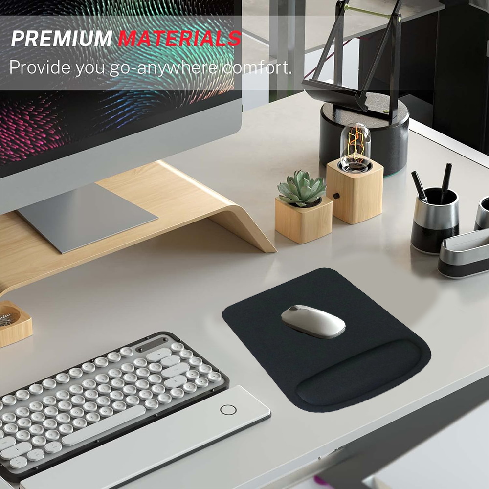 Mouse Pad Black Desk Mat for P - Laptop Accessories For Wrist Support recension och pris