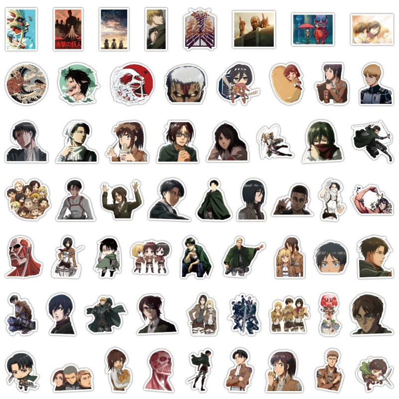 60Pcs Attack on Titan Anime St - Accessories Laptop recension och pris