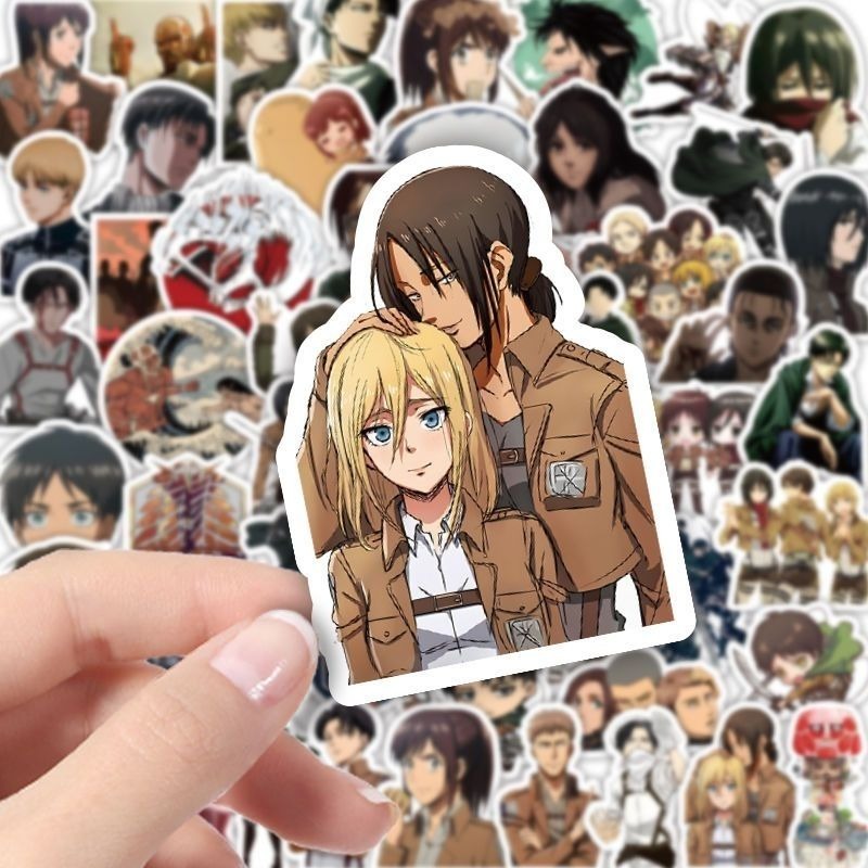 60Pcs Attack on Titan Anime St - Accessories Laptop recension och pris