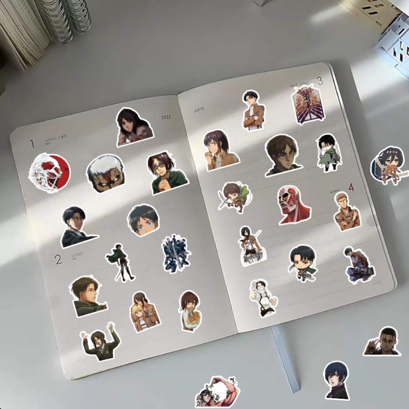 60Pcs Attack on Titan Anime St - Accessories Laptop recension och pris