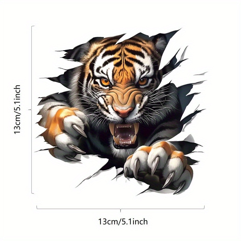 1pc Tiger Vinyl Stickers Decal - Laptop Unique Accessories recension och pris