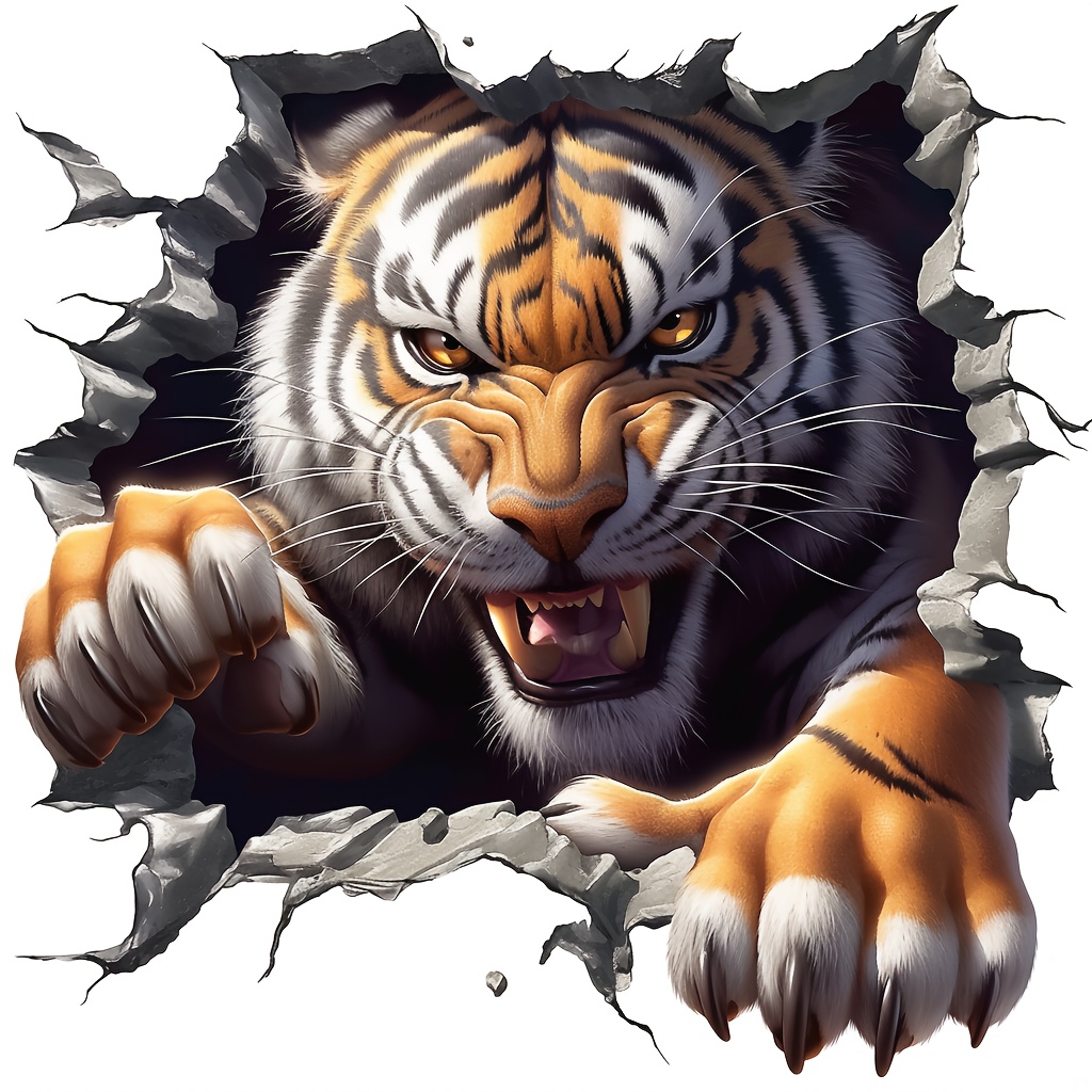 1pc Tiger Vinyl Stickers Decal - Laptop Unique Accessories recension och pris