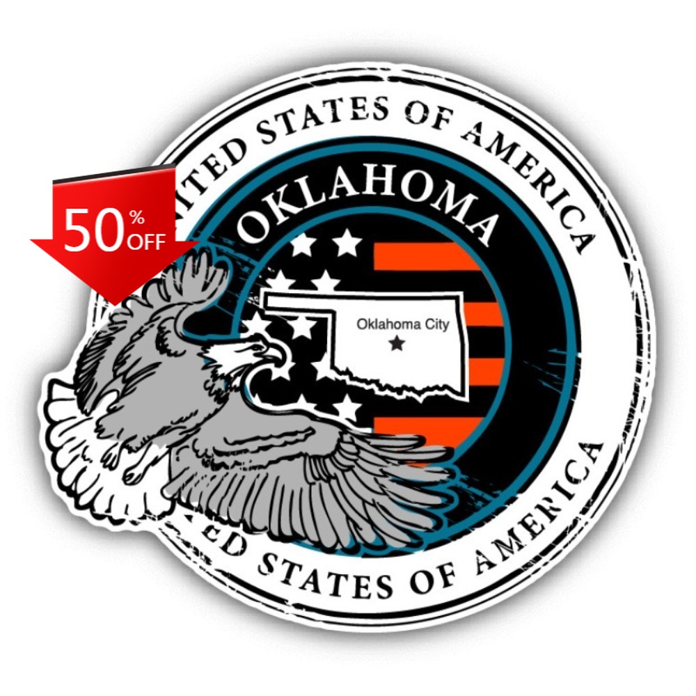 Oklahoma USA Grunge Rubber Aes - Laptop Unique Accessories recension och pris