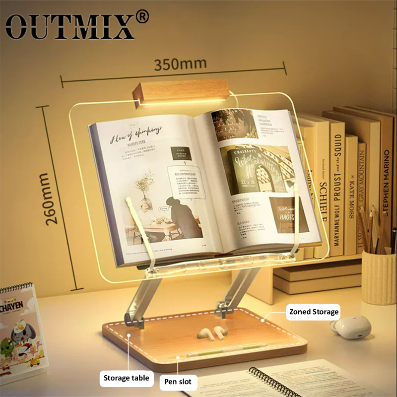 Wooden Reading Stand with Ligh - Laptop Ergonomic Accessories recension och pris