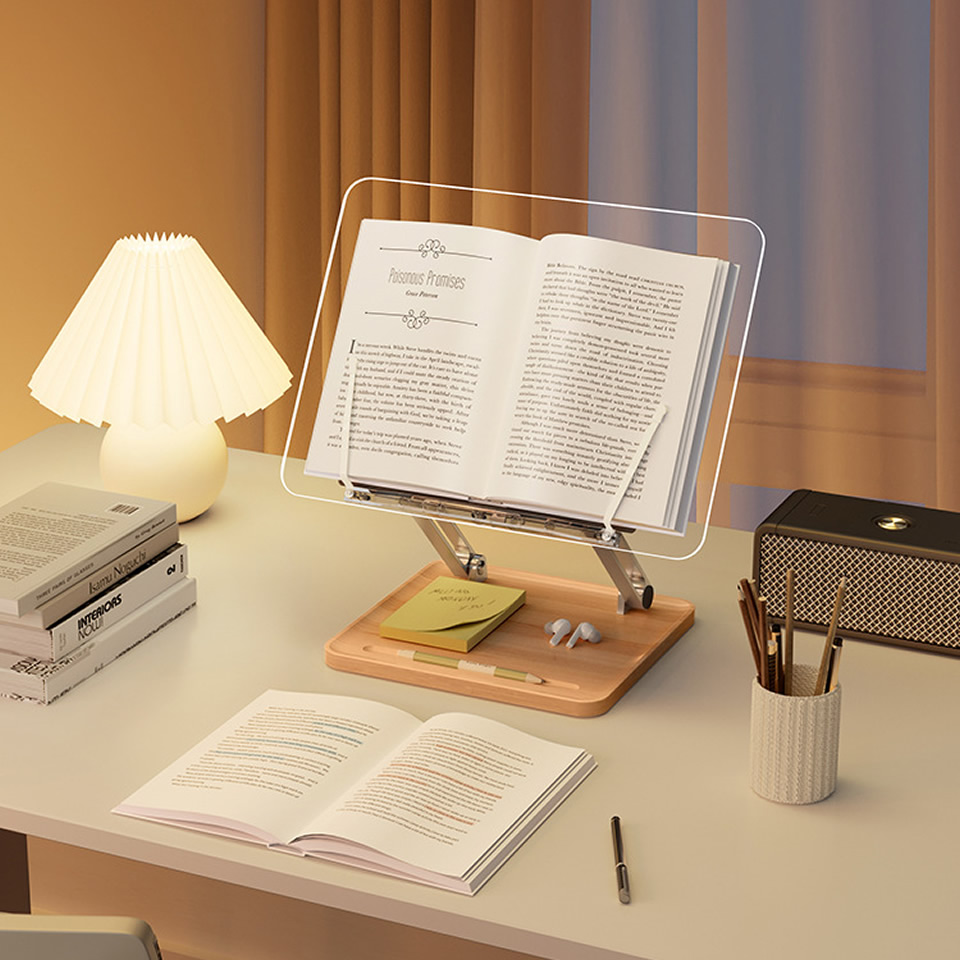 Wooden Reading Stand with Ligh - Laptop Ergonomic Accessories recension och pris