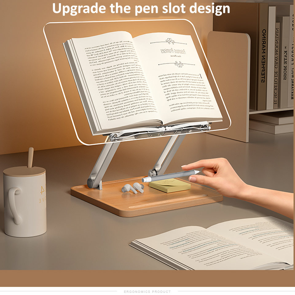 Wooden Reading Stand with Ligh - Laptop Ergonomic Accessories recension och pris
