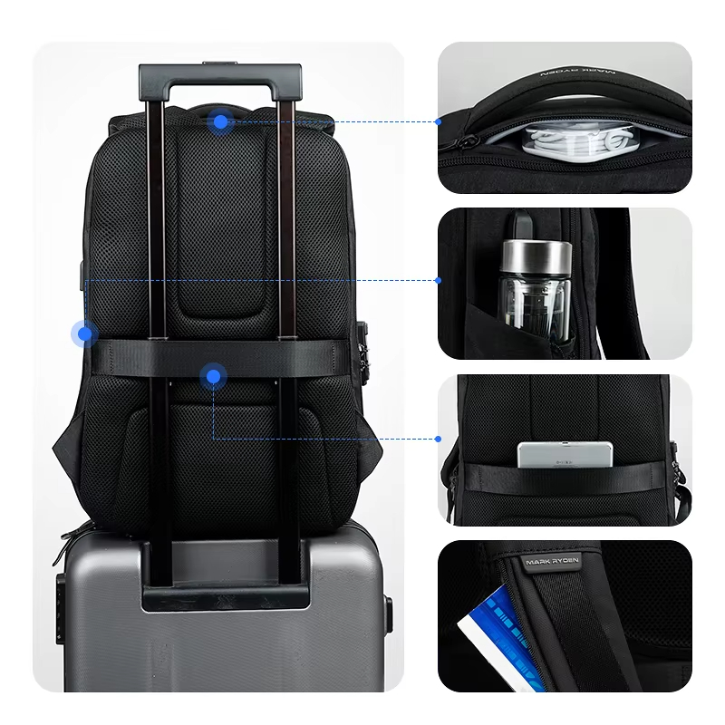 Mark Ryden Men Backpack Busine - Laptop Backpack Anti Theft recension och pris