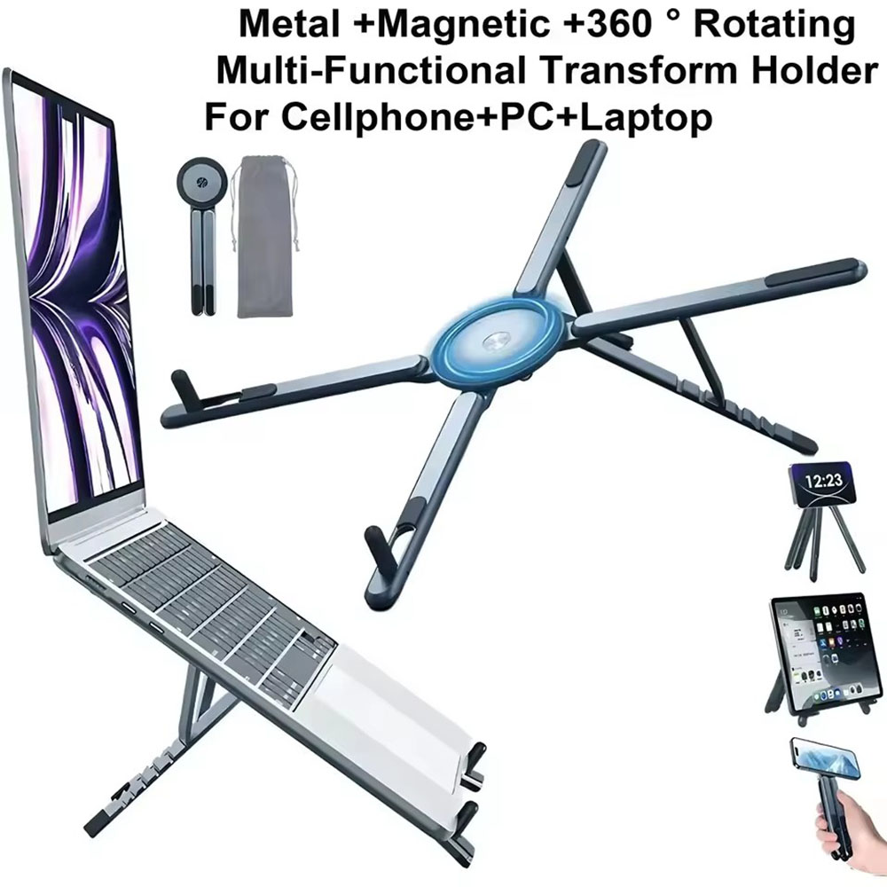 Portable Magnetic Phone Holder - Laptop Ergonomic Accessories recension och pris