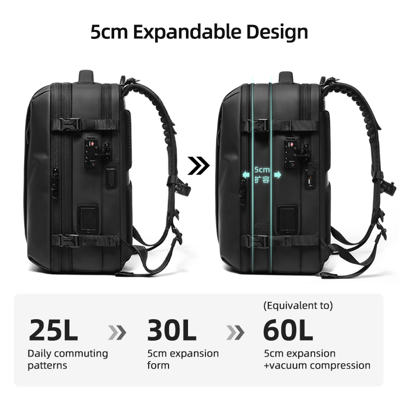 Men Travel Backpack One Click  - Laptop Backpack Anti Theft recension och pris