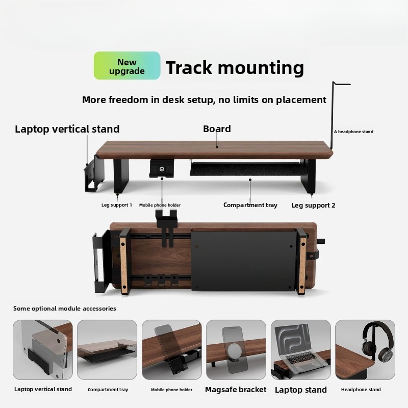 Hot Sale! Walnut Monitor Stand - Laptop Stand Riser recension och pris