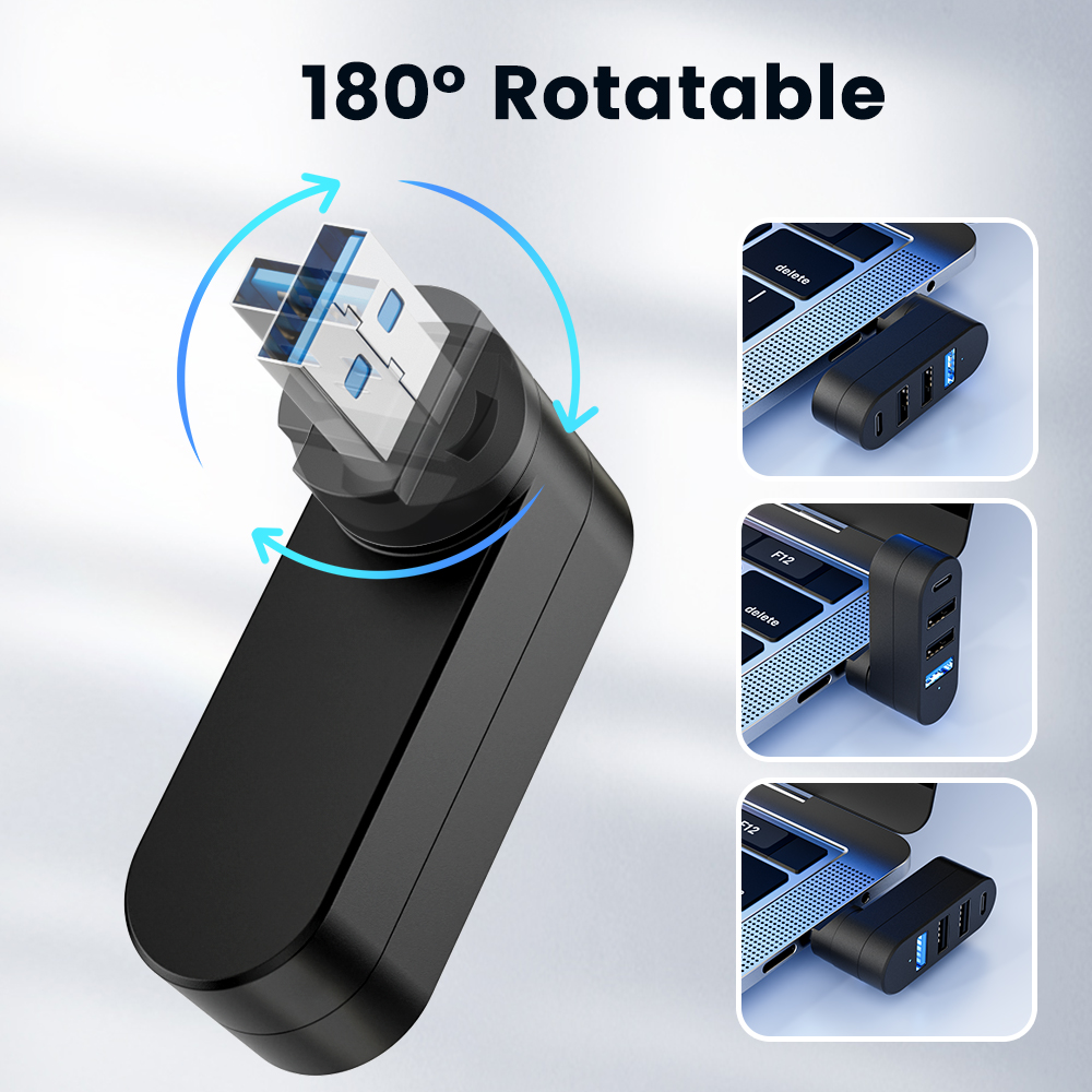 USB Hub 3.0 Mini Splitter Box  - Laptop Accessories And Gadgets recension och pris