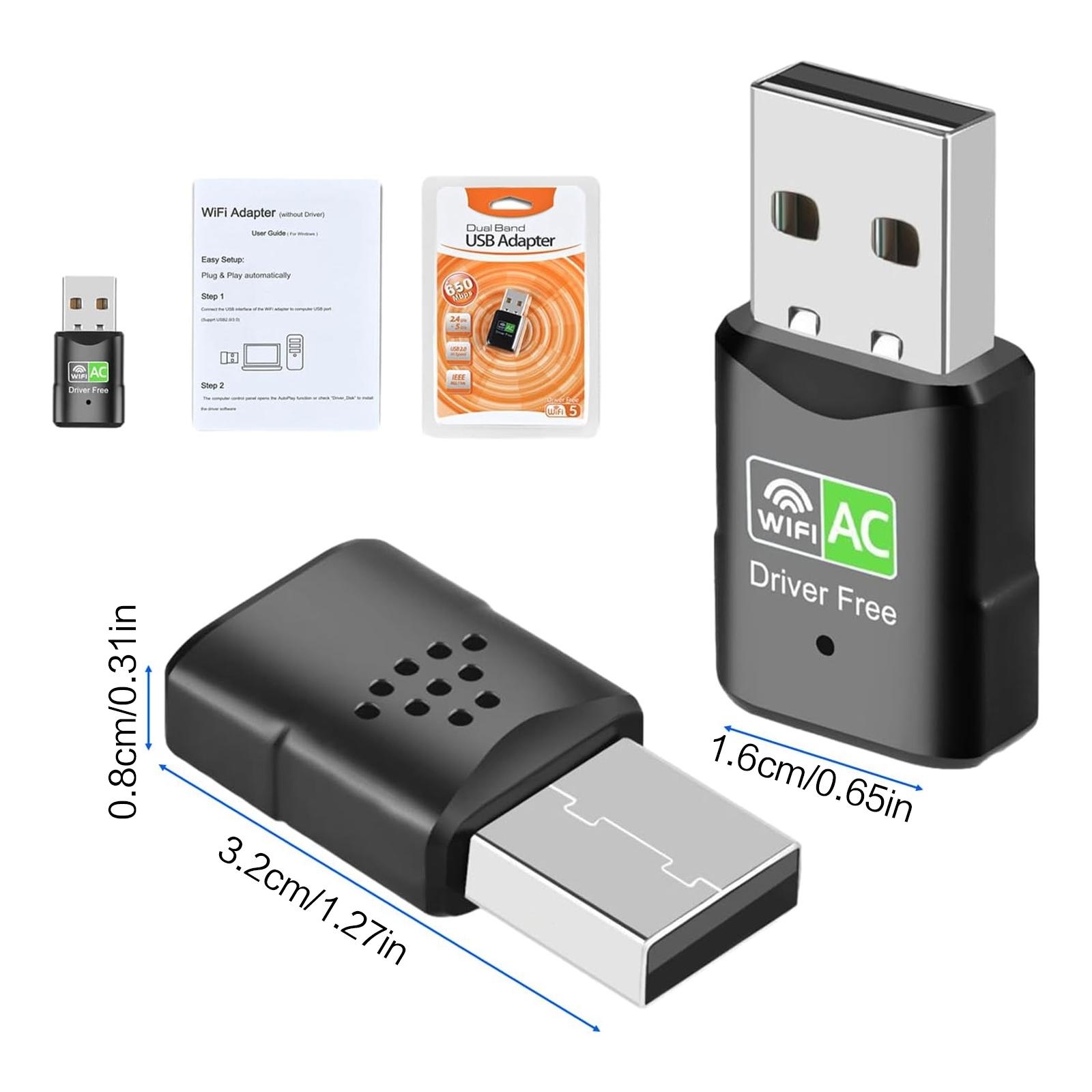 AC600 USB WiFi Adapter, Dual B - Laptop Ergonomic Accessories recension och pris