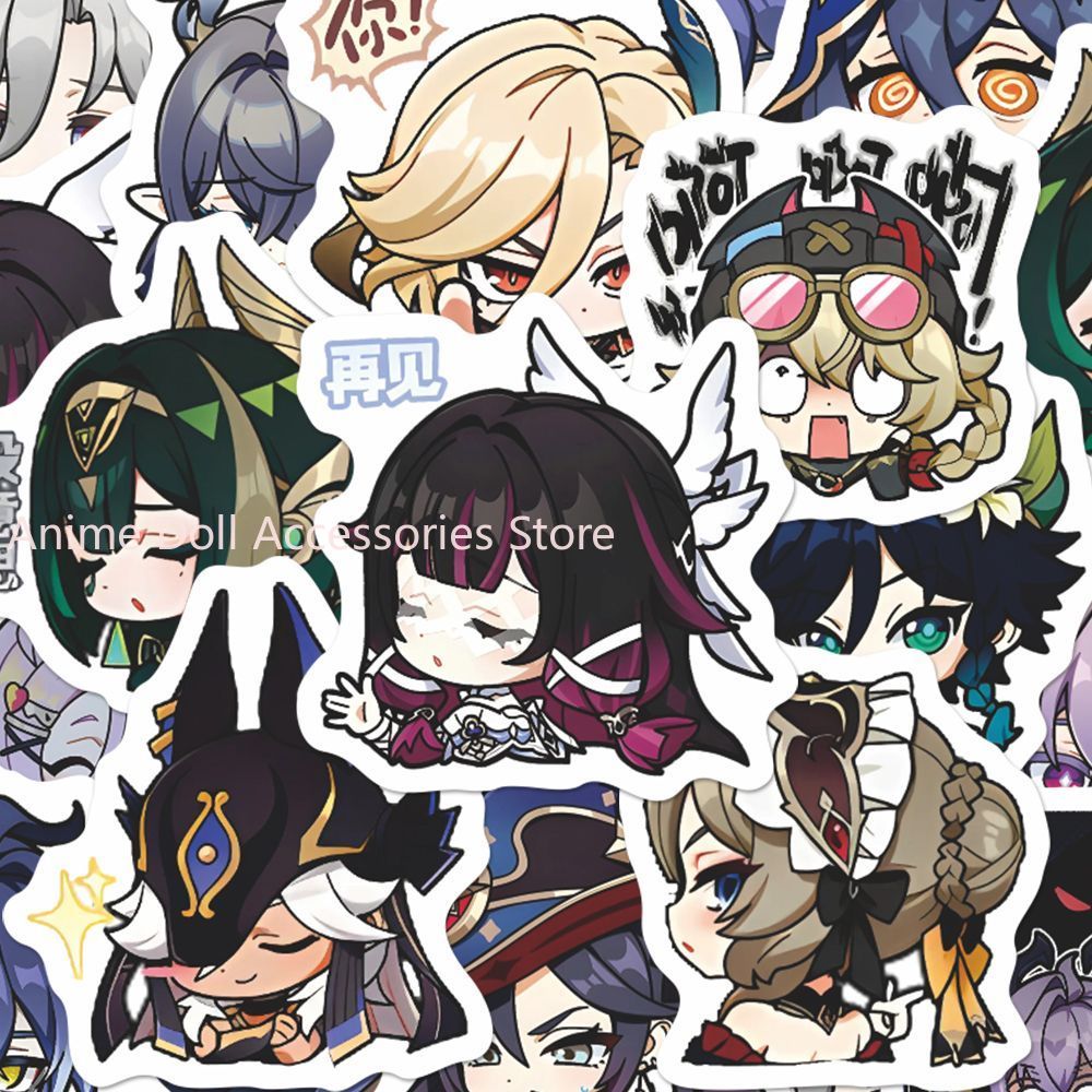 64PCS Genshin Impact Moon Maid - Accessories Laptop recension och pris