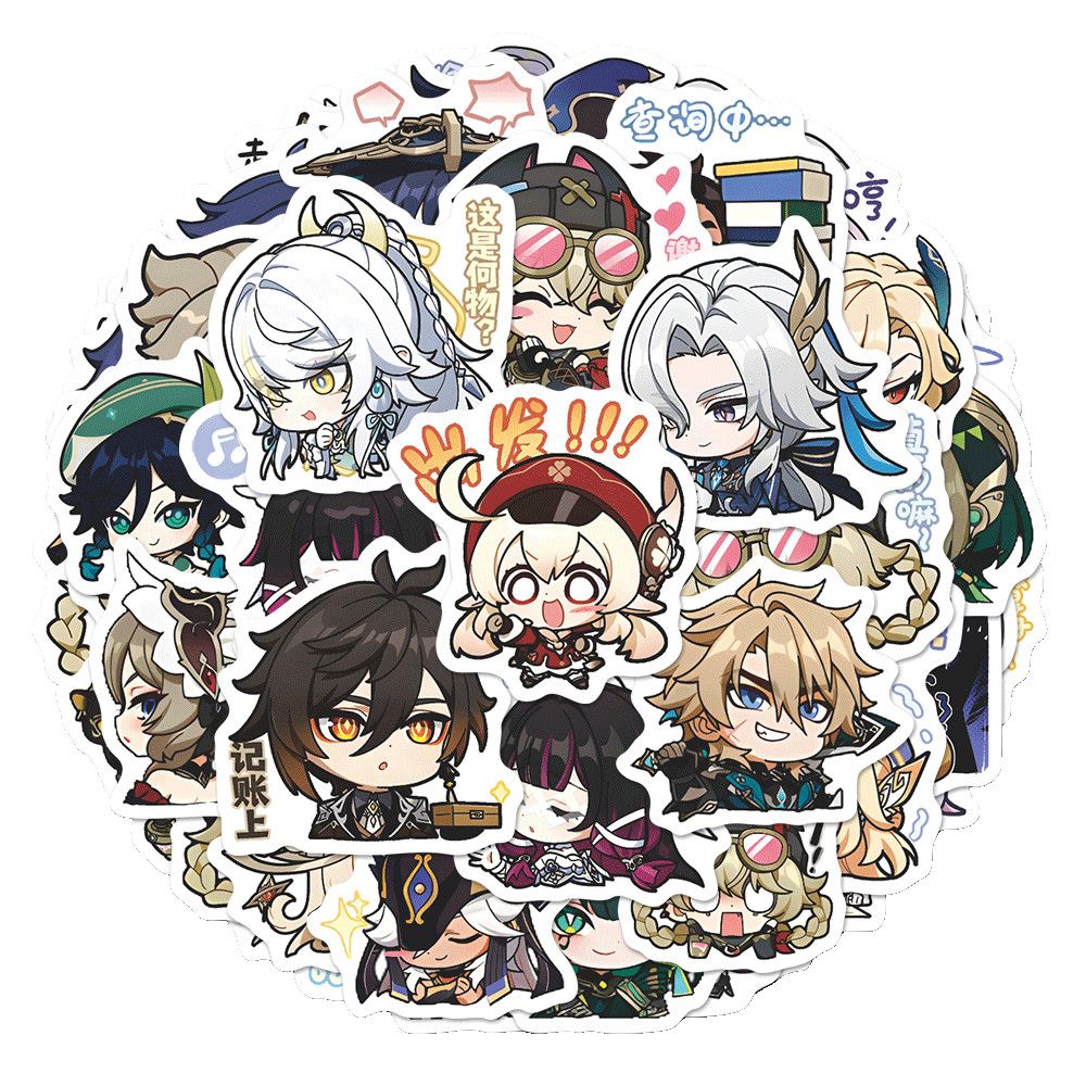 64PCS Genshin Impact Moon Maid - Accessories Laptop recension och pris