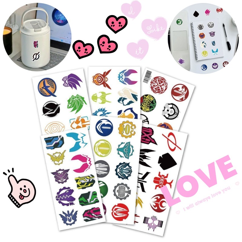 60 Sheets Kamen Rider Logo Sti - Accessories Laptop recension och pris